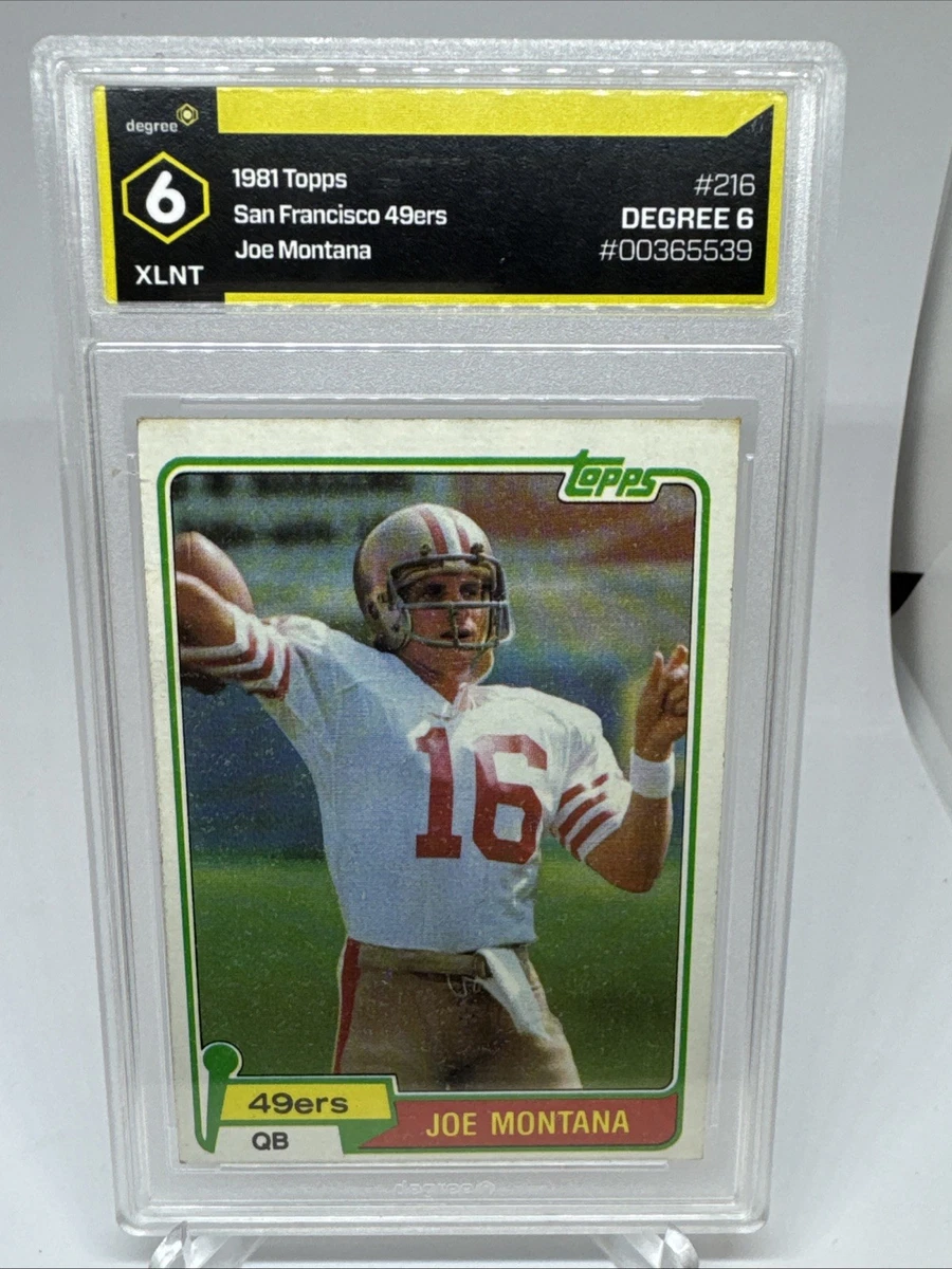 Joe Montana 6 Graded Football Sports Trading Cards & Accessories