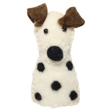 Fingerpuppe aus Filz Hahn