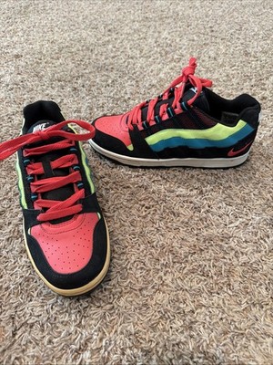 Nike Vunk Air Max 95 x Dunk Hybrid Black/Hot Red-Volt-Aquamarine Women s Sz 7.5