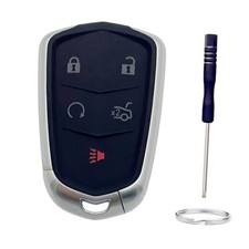 Key Fob Shell Replacement for Cadillac ATS ATS-v CTS CT6 XTS XT5 XT4 5 Button-A