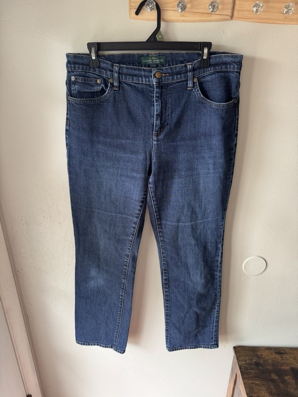 Lauren Jeans Co. Ralph Lauren Straight Leg Jeans Blue Size 14