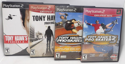 Tony Hawk PS2 Lot of 4: Pro Skater 3, 4, Proving Ground, Project 8 Playstation 2