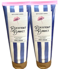 2 BATH BODY WORKS ULTRA SHEA BODY CREAM BEACHFRONT BLANKET 8 OZ NEW