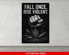 Motivational Gym Banner - Custom Fitness Wall Art for Home or Garage Gym