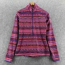 Nike Pro Pullover Womens M Pink 1/2 Zip Long Sleeve Dri-Fit Athletic Workout