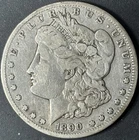 1890-CC $1 Morgan Dollar -  Raw Fine - See Pictures