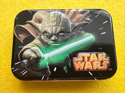 STAR WARS Yoda Cotton Buds Swabs 3-D TIN BOX Collector Series #11 Q-Tips