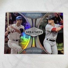 2019 Topps Chrome Greatnest Returns Carl Yastrzemski/Andrew Benintendi 