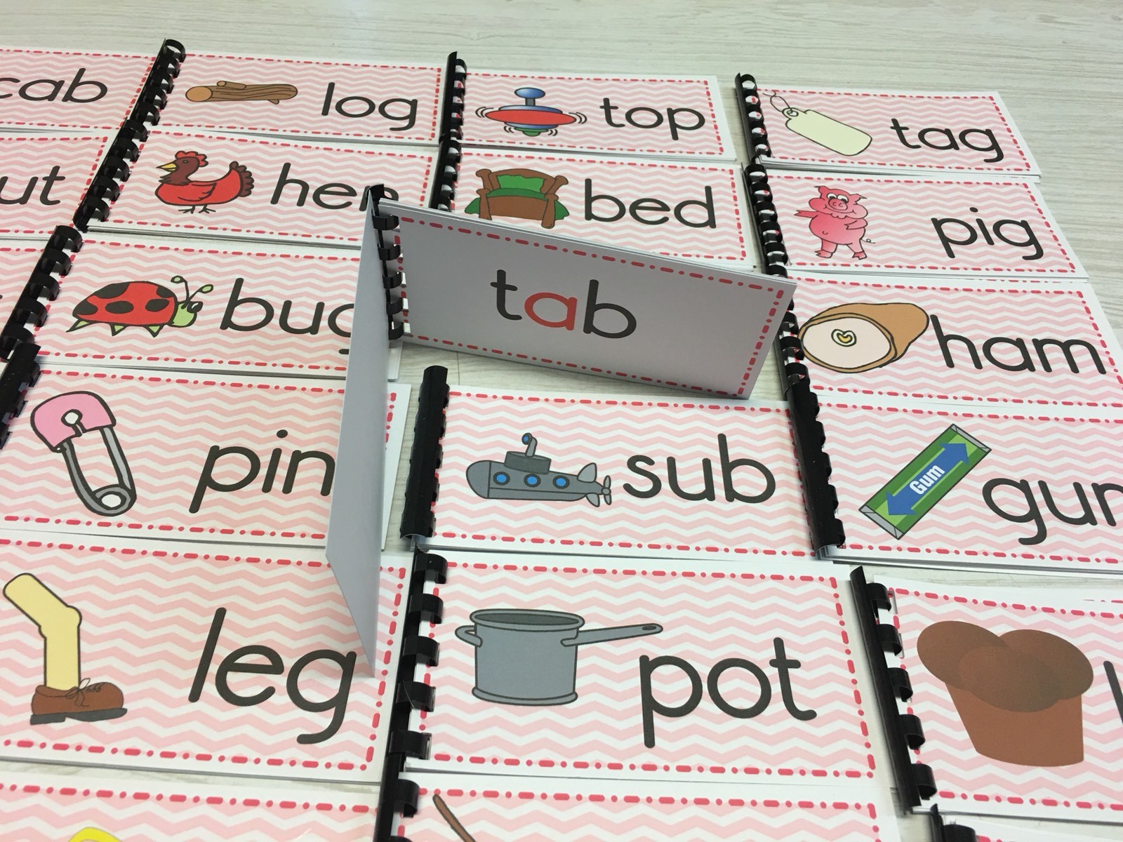 Custom: Montessori - The Pink, Blue & Green Series Complete - 102 Word Booklets