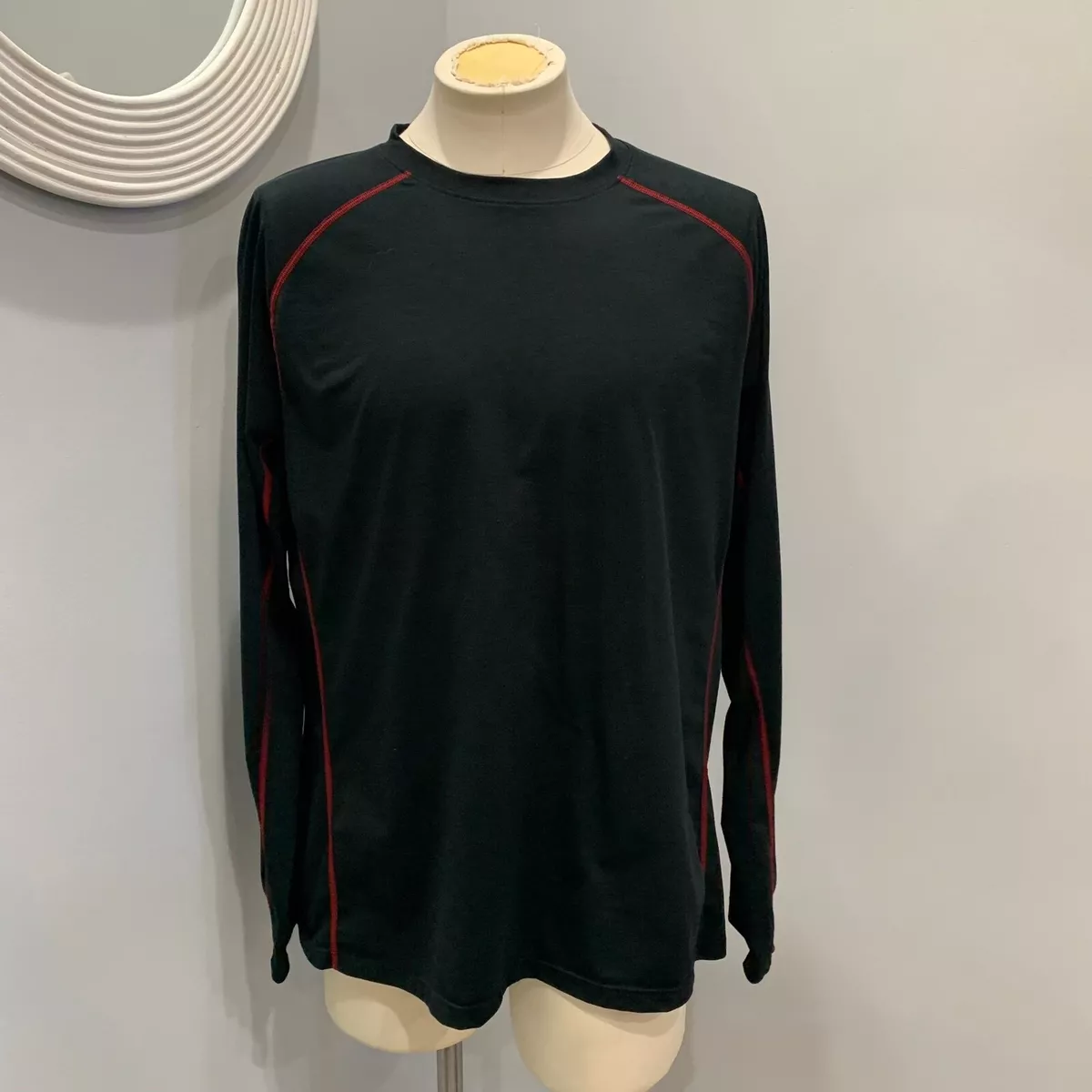 Red black long sleeve shirt 2025