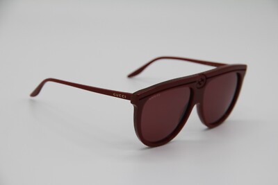 NEW GUCCI SHIELD SUNGLASSES GG0732S 003 BURGUNDY GUCCI EYEWEAR NEW GUCCI SUNGLASSES GG0732S 003 UNISEX SHIELD BURGUNDY  main image 3