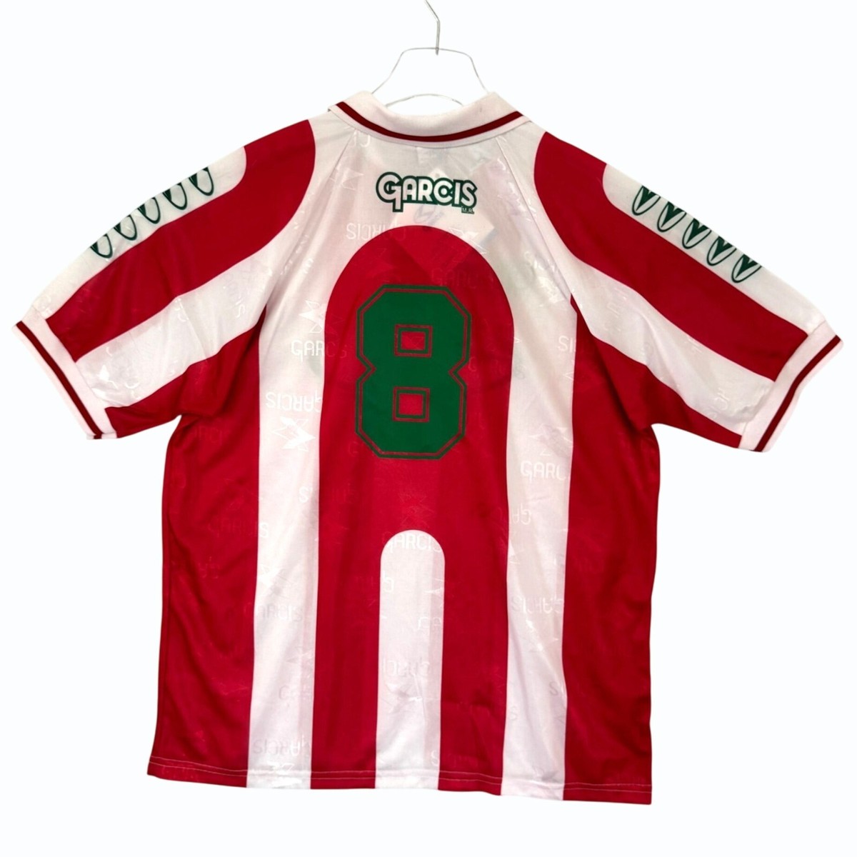 Garcis Mexico Soccer Futbol Jersey #8 Size L Red White