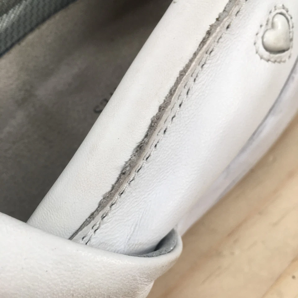 Nurse Mates Shoes Womens 8 M Ceri Professional Clogs 2001004 White Leather - Image 4 of 4