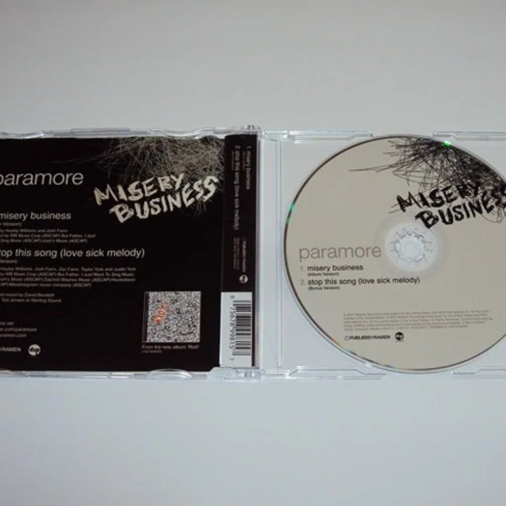 Paramore MISERY BUSINESS 2-Track CD Single | eBay