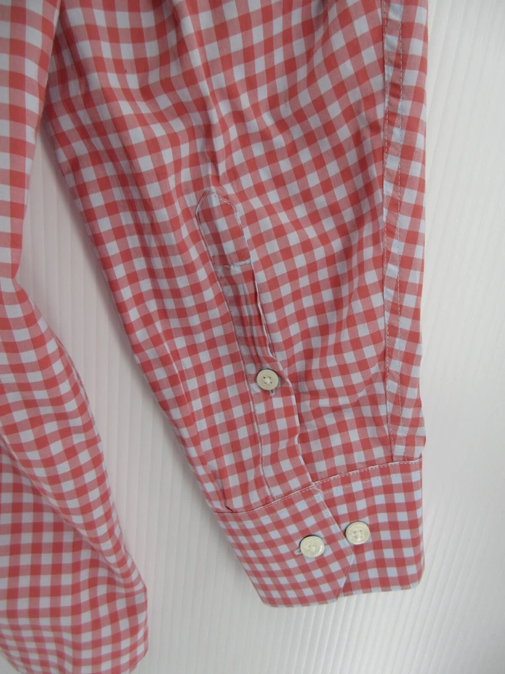 Camisa Penguin Hombres 16 1/2 Rosa Munsingwear Heritage Calce Ajustado Cuadros Abotonada Foto 3 de 4