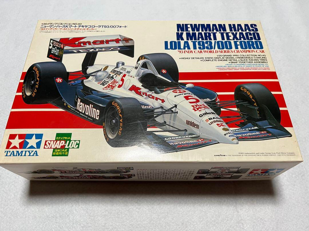 TAMIYA 1/20 Newman Haas K Mart Texaco Lola T93/00 Ford Plastic