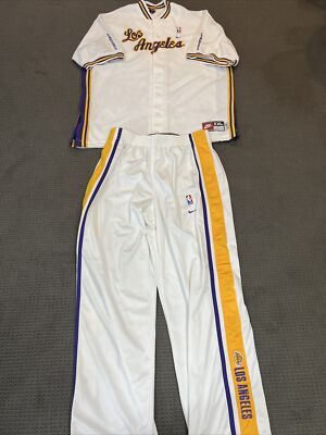Nike Los Angeles Lakers ウォームアップウェア M Vtg Nike Los Angeles Lakers Pre Game Warm up Suit , Jacket