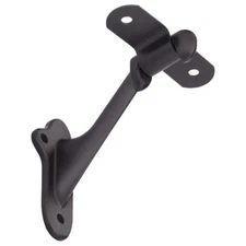 Box of 3- Handrail Brackets- Dark bronze with mounting hardware
