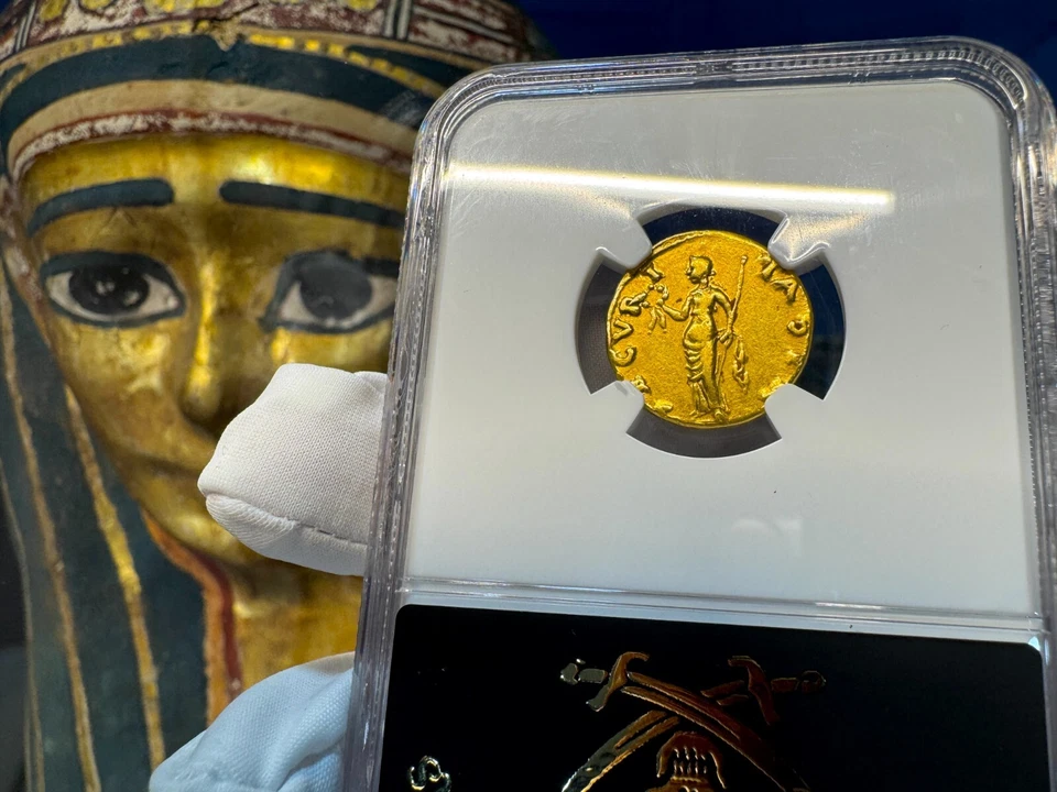 IMPERIO ROMANO "OTHO" AUREUS 69AD NGC CH VF 4X3 MONEDAS DE ORO ANTIGUAS CÉSAR AUGUSTO Foto 3 de 4