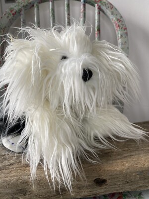 Dulux Old English Sheepdog Soft Plush Toy Dog Blue Collar Keel