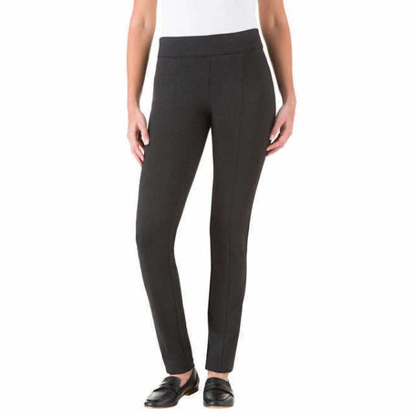 Women's Charcoal Hilary Radley Pull on Stretch Ponte Pants Size XXL 2xl