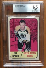 Phil Esposito 1967-68 TOPPS #32  BECKETT BGS 6.5 looks better! HOF