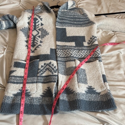 Barefoot Dreams CozyChic Patchwork Cardigan Kids Size 8/10 $148 MSRP - Picture 7 of 7