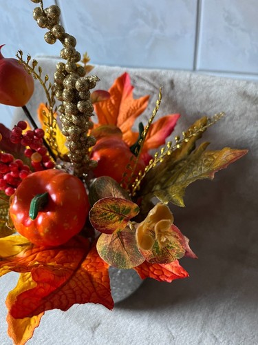 NEU* LUMIDA Herbst-Deko Vase in Mosaik-Optik Timer, H:20cm (645) - Bild 2 von 5