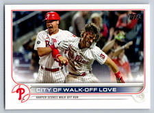 2022 Topps Series 1 #321 City of Walk-off Love Phillies Baseball Card