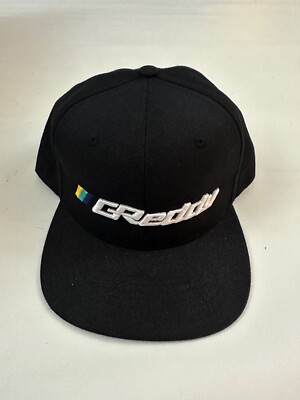 Get Ready Graphic Embroidered Black Snapback Cap Hat One Size
