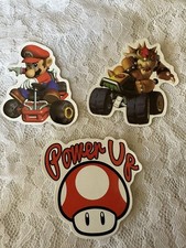 Lot Of 3 Mario Bros Brothers Vinyl Stickers Decals a Sticker