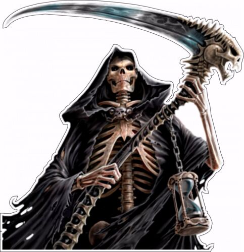 Calcomanía de vinilo con pegatina parachoques Grim Reaper Box - Imagen 1 de 3