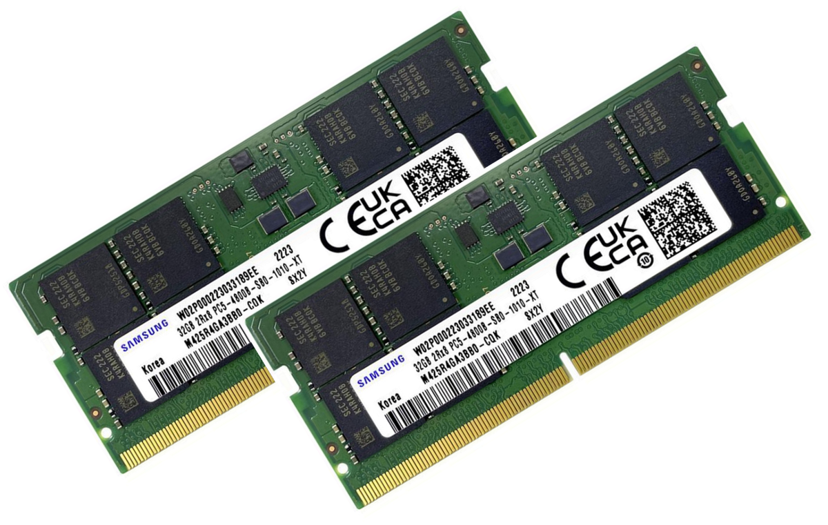 2x 32GB 64GB RAM DDR5 4800 Mhz SO DIMM PC5-38400 f. MSI