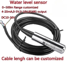 IP68 Submersible Water Level Sensor 2m 3m 5m Range 4-20mA 1-5V Liquid Output 