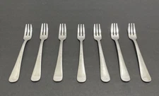 World Stainless Cocktail Seafood Forks - Lot of 7