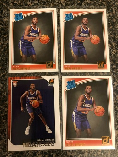 Mikal Bridges Donruss Rated Rookie Hoops 4 Rookie Card Lot Phoenix 