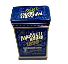Maxwell House 1892 100 Year Anniversary Tin Can Storage Slow Roast Coffee 16 oz