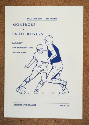 Programme Montrose Football Club Links Park Ground Programmes - Various Seasons - Picture 2 of 9