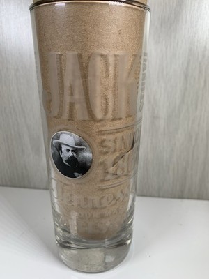 Jack Daniels Etched Tennessee Whiskey No. 7-10oz-6'' Tall Highball Founder Photo