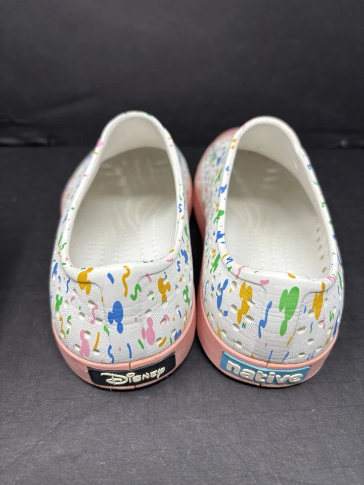 Native x Disney J4 Jefferson Slip-On Water Pink Shoes Mickey Mouse Confetti - Image 4 of 4