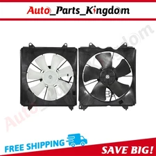 Radiator Condenser Cooling Fan Assembly For 2008 2010-2012 Honda Accord 2.4L