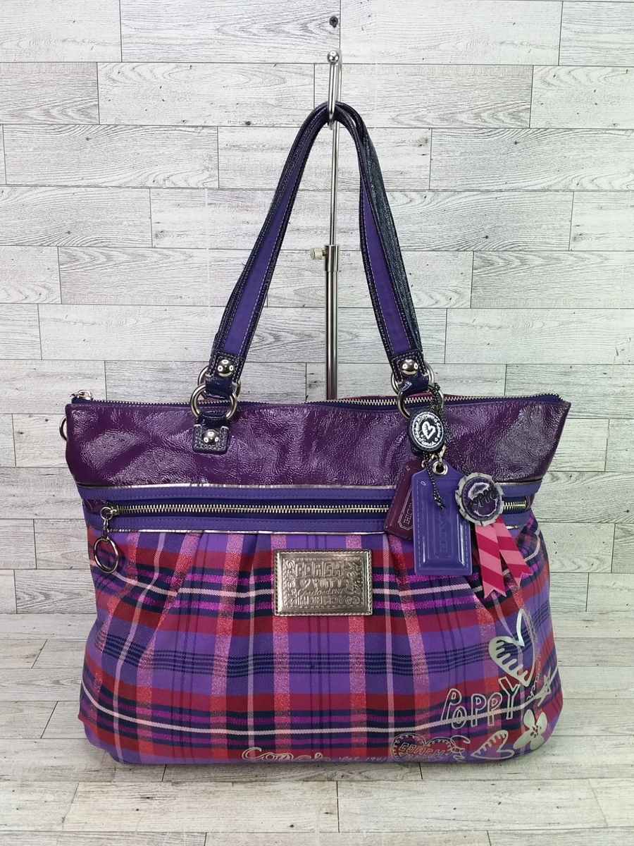 COACH Y2Kポピー シークイン タータングルーヴィー スパンコールバッグ