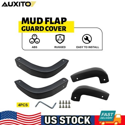 Full Set 4 Pieces For 19-25 Silverado 1500 2WD 4WD Mud Flap Guard Delete Cover P