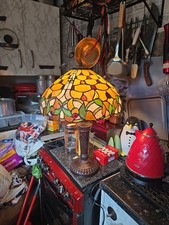 Tiffany Style Large Table Lamp 2013 18'' Wide 23 Tall Excellent Condition