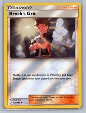 Reverse Holo Brock's Grit 135/181 Uncommon Team Up Pokemon NM