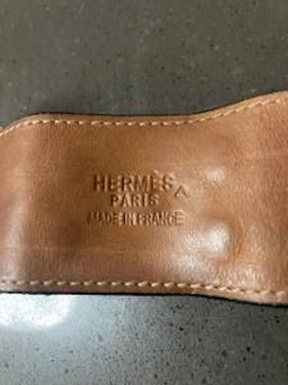 Pulsera Hermes Chapada en Oro Collar De Chien Auténtica Foto 2 de 2