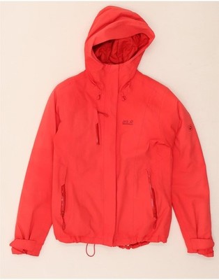 JACK WOLFSKIN Womens Hooded Windbreaker Jacket UK 8/10 Small Pink AI04