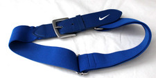 NIKE SWOOSH BOY'S ROYAL BLUE ELASTIC STRETCH BASEBALL BELT ADJUSTABLE SPORTS NIKE SWOOSH BOY'S ROYAL BLUE ELASTIC STRETCH BASEBALL BELT ADJUSTABLE SPORTS - Image 1