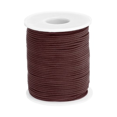 0.06 Inch x 54 Yards Nylon String Bracelet String Braided Nylon Thread Brown