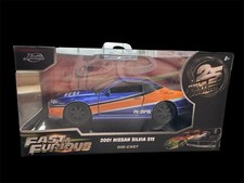 Jada Toys 1:32 Fast  Furious Nissan Silvia S15 Blue Orange Diecast Car 2026